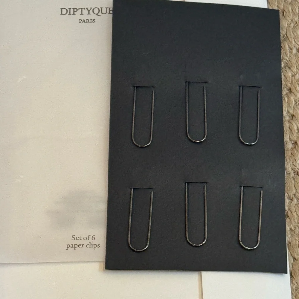 COPY - Diptyque Paris Silver+metal Paper Clips Set. Rare. From Paris. Set of 6.…